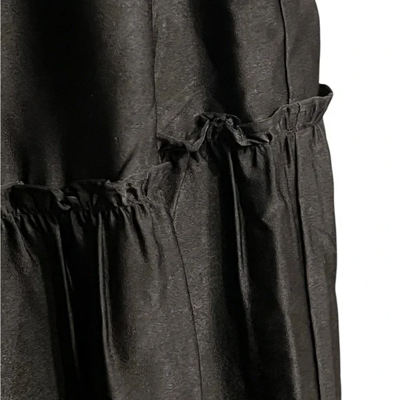 Black Tiered Maxi Skirt